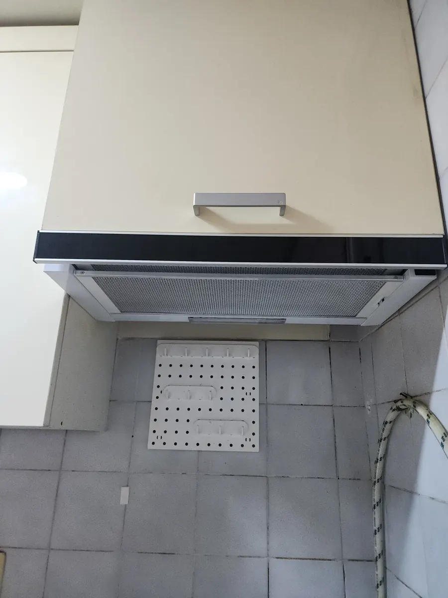 레인지후드교체 — 상부장 밑 새 후드